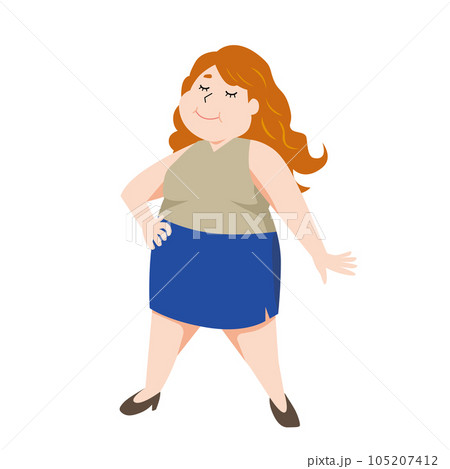 ふくよかな女性 ふくよかな女性 105207412