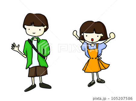 男の子と女の子 男の子と女の子 105207586