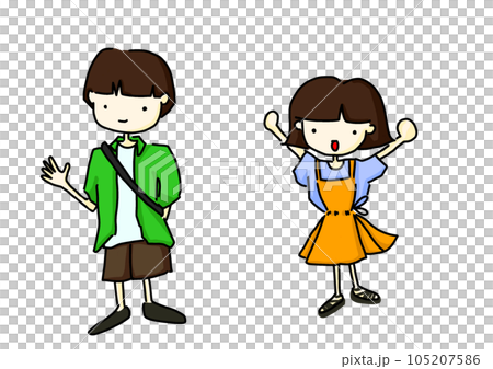 男の子と女の子 男の子と女の子 105207586