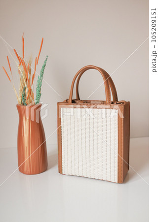 women purse wallet on a white table women purse wallet on a white table 105209151