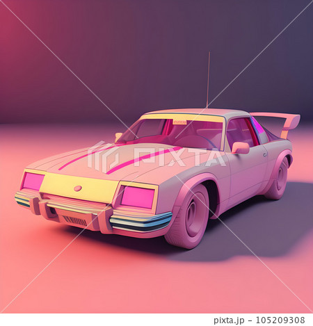 レトロなスポーツカー 105209308