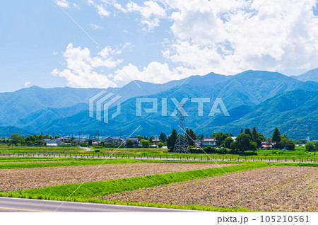 夏の安曇野 田舎の暮らし 夏の安曇野 田舎の暮らし 105210561