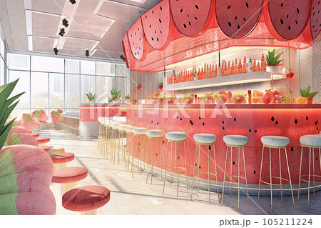 スイカをテーマにしたかわいい飲食店 105211224