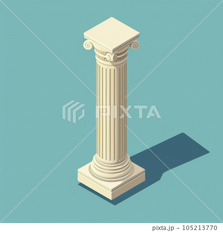 Ionic column. Law, architecture Ionic column. Law, architecture 105213770