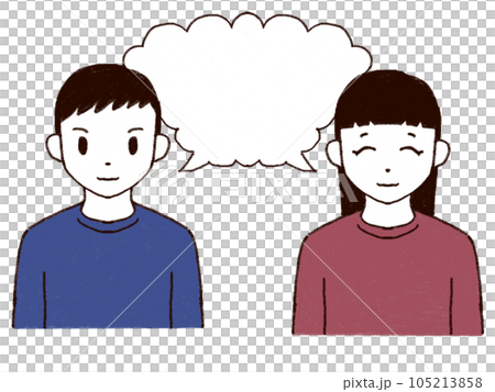 Young men and women stand side by side Young men and women stand side by side 105213858