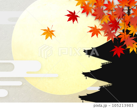五重塔と紅葉 105213983