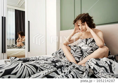 Woman woke up and thinks about how she can do everything 105214287