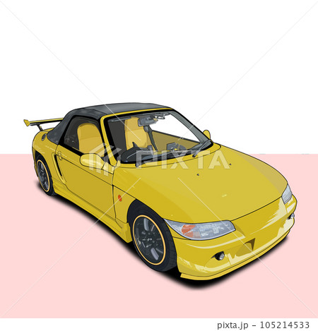 黄色いスポーツカー 105214533