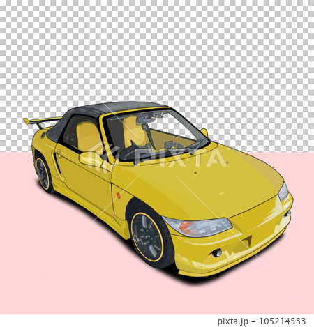 黄色いスポーツカー 105214533