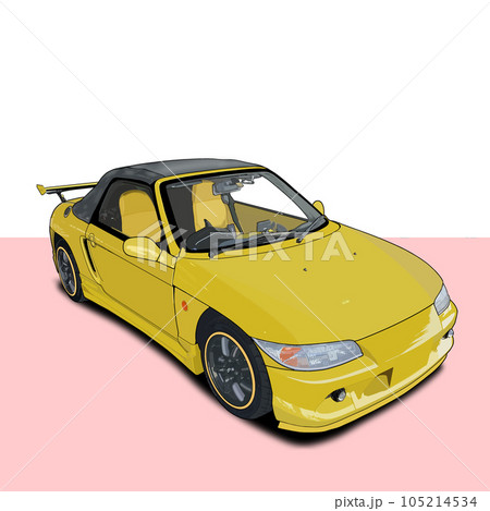黄色いスポーツカー 105214534