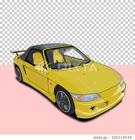 黄色いスポーツカー 105214534