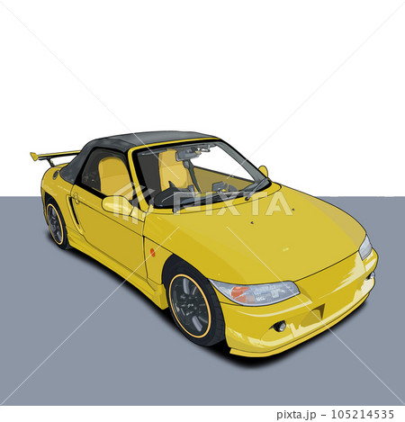 黄色いスポーツカー 105214535