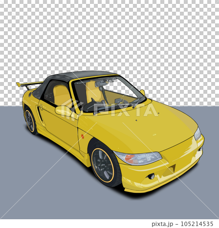 黄色いスポーツカー 105214535