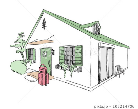 かわいい平屋（カラー） 105214706