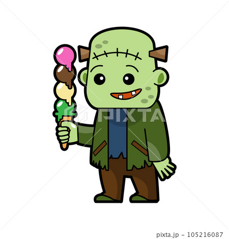 Frankenstein . Halloween cartoon characters . Vector . Frankenstein . Halloween cartoon characters . Vector . 105216087