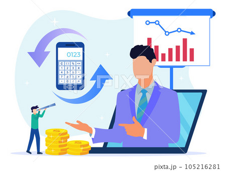 Illustration vector graphic cartoon character of audit Illustration vector graphic cartoon character of audit 105216281