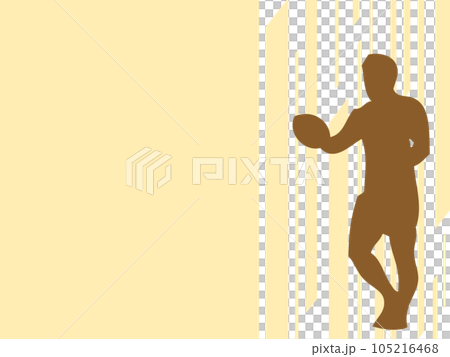 橄欖球運動員圖像插圖 橄欖球運動員圖像插圖 105216468