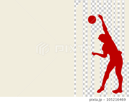 排球運動員圖像插圖 排球運動員圖像插圖 105216469
