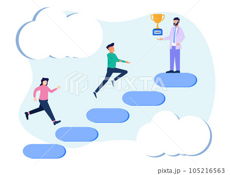 Illustration vector graphic cartoon character of business gender 105216563