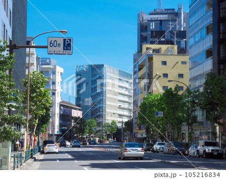 夏の広尾 - 外苑西通り広尾橋交差点付近 都市景観(2023年7月) 夏の広尾 - 外苑西通り広尾橋交差点付近 都市景観(2023年7月) 105216834