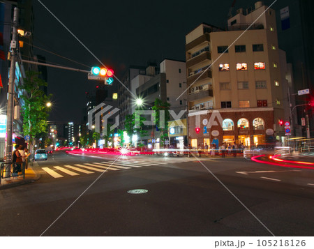 【東京都渋谷区】広尾夕景 - 広尾橋交差点(2023年7月) 【東京都渋谷区】広尾夕景 - 広尾橋交差点(2023年7月) 105218126
