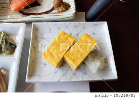 鬼怒川温泉郷絶景の宿絹の渓谷碧流の宿朝食玉子焼き 105219785