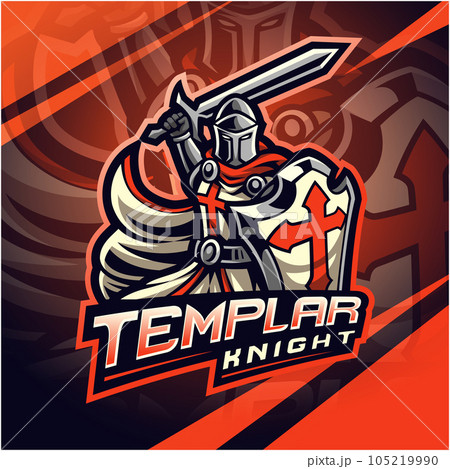 Knights Templar esport mascot logo design Knights Templar esport mascot logo design 105219990
