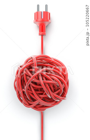 Plug with knotted cableのイラスト素材 [105220667] - PIXTA