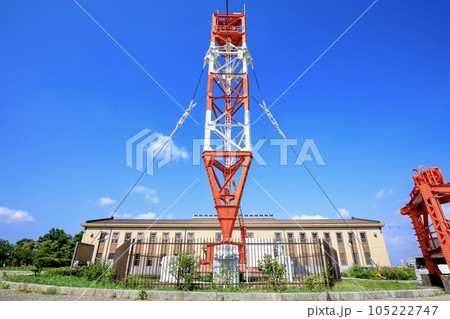 刈谷市、依佐美送信所記念館と鉄塔のモニュメント 刈谷市、依佐美送信所記念館と鉄塔のモニュメント 105222747