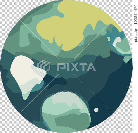 Simple illustrations of the earth and planets Simple illustrations of the earth and planets 105224474