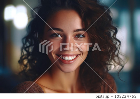 Mesmerizing Woman with a Brilliant Smile....のイラスト素材 [105224765] - PIXTA