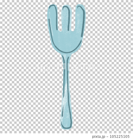 watercolor drawing of fork and knife isolated on white background watercolor drawing of fork and knife isolated on white background 105225105