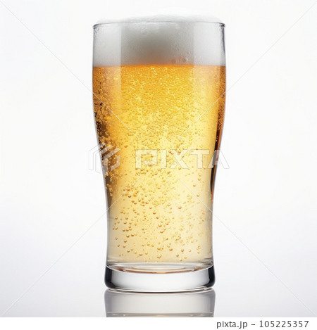 Glass of beer isolated 105225357