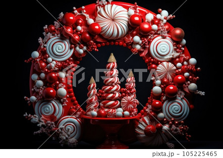 Red Christmas background 105225465
