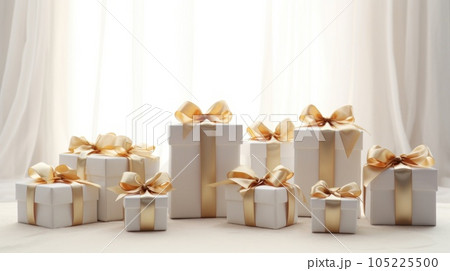 Christmas gift boxes background Christmas gift boxes background 105225500
