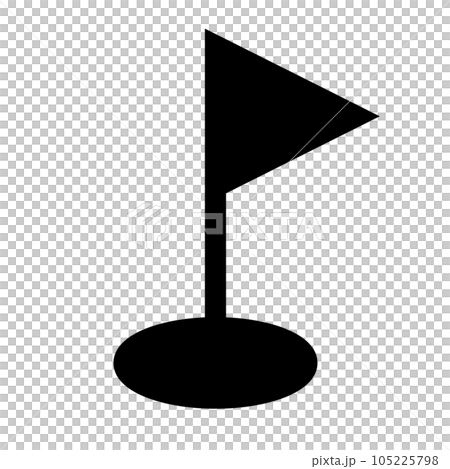 Filled style icons representing maps, flags and points Filled style icons representing maps, flags and points 105225798