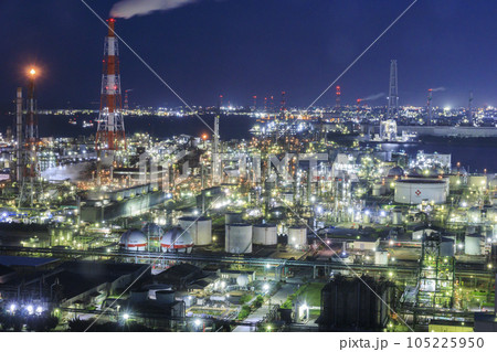 四日市工場夜景 うみてらす14 四日市工場夜景 うみてらす14 105225950