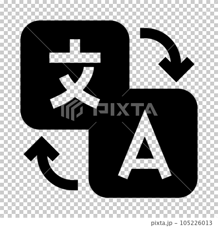Filled style icons representing language, translation Filled style icons representing language, translation 105226013