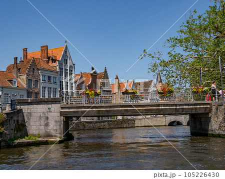 bruges in Belgium at summer time 105226430
