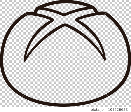 Cross scored sourdough bread loaf icon 105226628