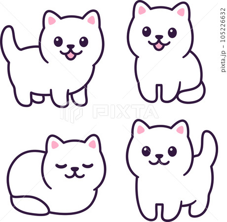 Little white baby kitten set Little white baby kitten set 105226632