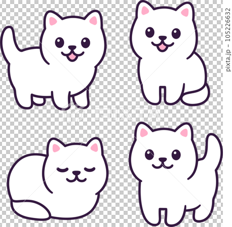 Little white baby kitten set Little white baby kitten set 105226632