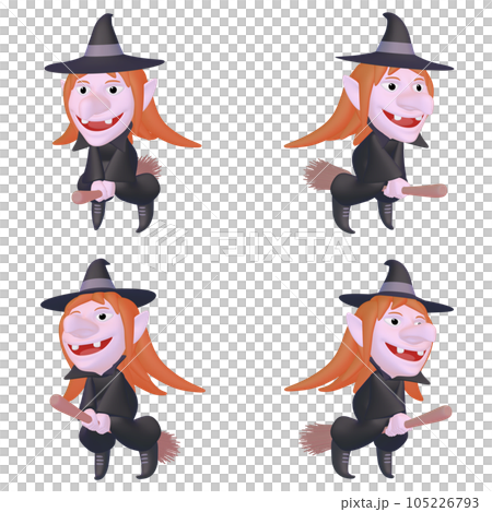 Halloween illustration material Sharp-eyed witch flying in the sky with a magic broom (1) Color variation (1) Four-piece set (1) Halloween illustration material Sharp-eyed witch flying in the sky with a magic broom (1) Color variation (1) Four-piece set (1) 105226793