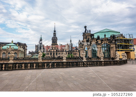 Famous Zwinger palace, Dresdner Zwinger Art Gallery of Dresden, Saxrony, Germany. Famous Zwinger palace, Dresdner Zwinger Art Gallery of Dresden, Saxrony, Germany. 105227260