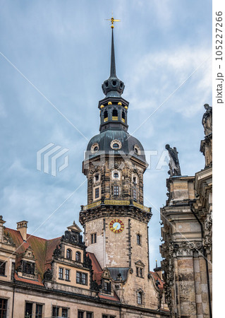 Dresden Castle with Green Vault in the historic center of Dresden, Saxony, Germany. 105227266