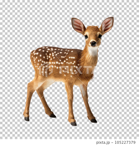 Cute Christmas deer isolated Cute Christmas deer isolated 105227379