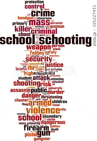 School schooting word cloud School schooting word cloud 105227451