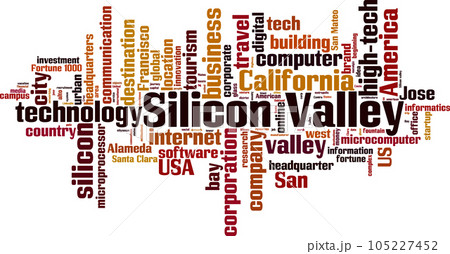 Silicon valley word cloud 105227452