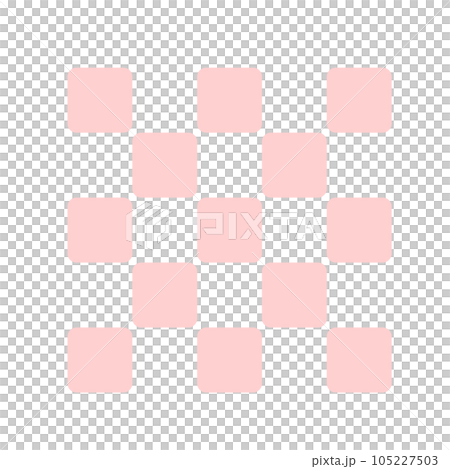 Pink Japanese traditional pattern - Checkered pattern - Cute Japanese modern pattern with slightly rounded corners Pink Japanese traditional pattern - Checkered pattern - Cute Japanese modern pattern with slightly rounded corners 105227503
