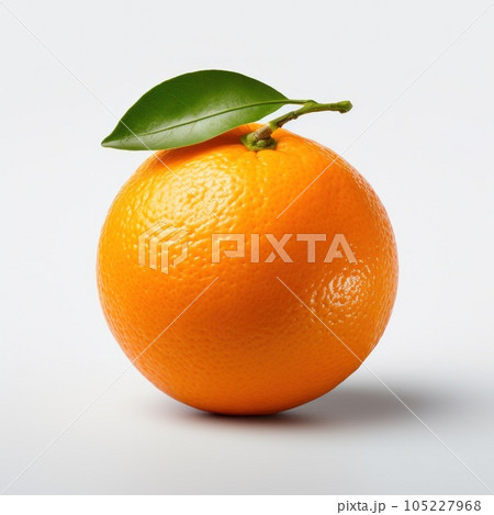 Single mandarine isolated 105227968